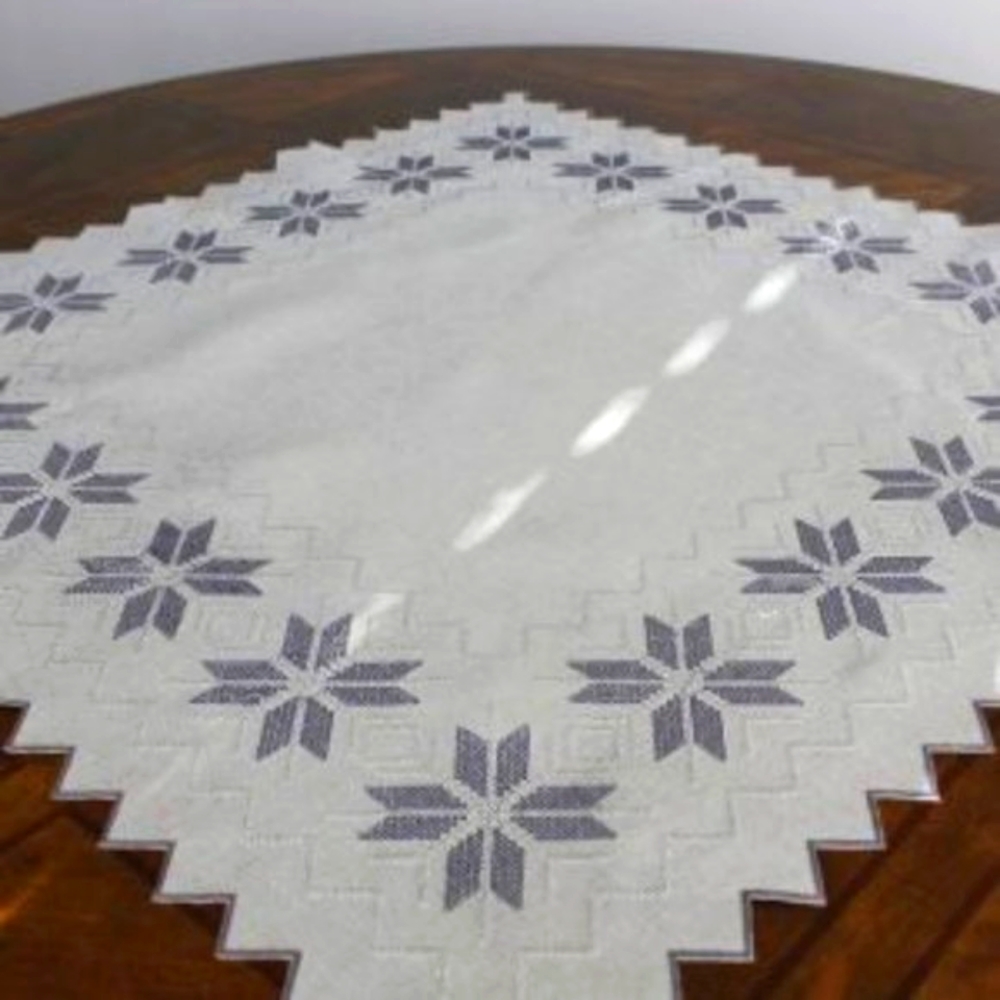 SILVER STAR Tablecloth (36x 36 in. Square) NEW